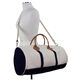 Personalized Navy Trimmed Round Duffle Image 4 of 4